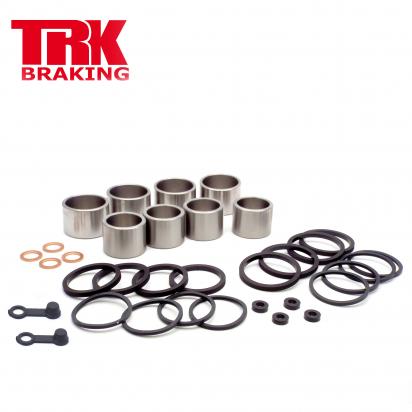 Brake Piston and Seal Kit Stainless Steel Front (Twin) - by TRK